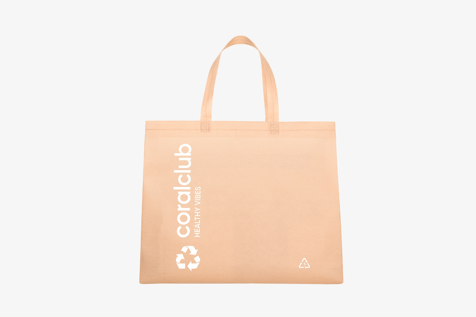 Beige spunbond bag